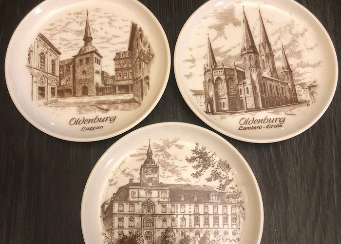 Lappan 1970 Altenkunstadt Kaiser Porcelain Mini Plates DRINK COASTERS ... photo