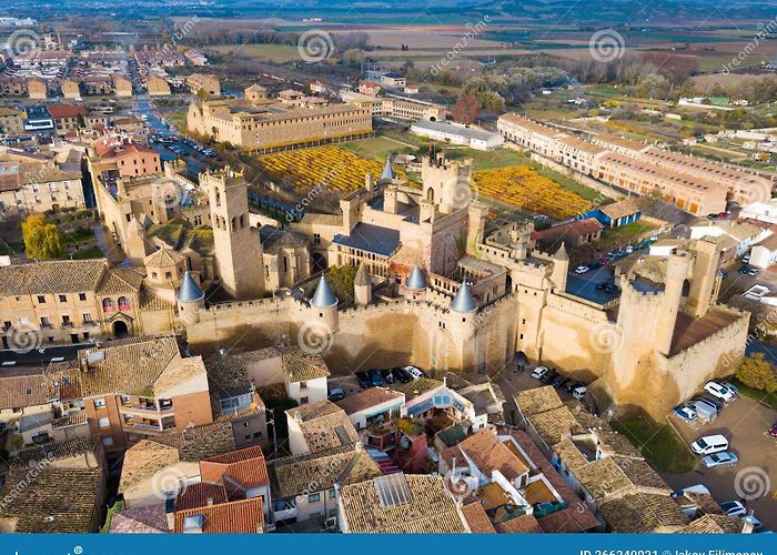 Palacio Real Towers of Castle Palacio Real De Olite. Spain Stock Image - Image ... photo