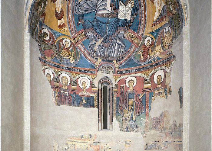 Sant Climent de Taüll Church The Painted Apse of Sant Climent, Taüll, with Christ in Majesty ... photo