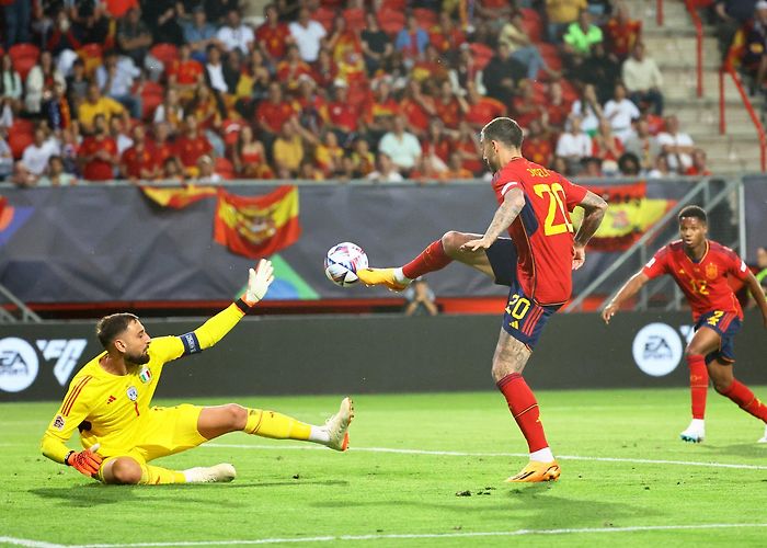 De Grolsch Veste Joselu strikes late past Italy to send Spain into Nations League ... photo