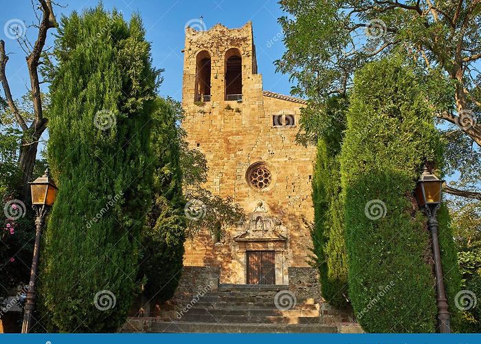 Parroquia de Begur Sant Pere De Pals Church. Girona, Spain. Stock Photo - Image of ... photo
