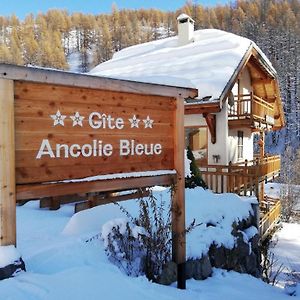 Отель Gite Ancolie Bleue Абриес Exterior photo