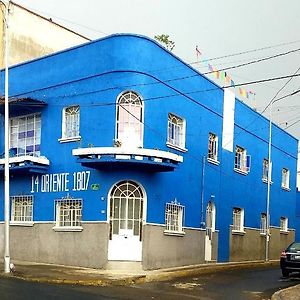 Отель Hostal Azul Puebla Barrio El Alto Exterior photo