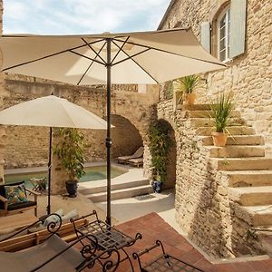 Отель La Fugue Demeure Historique Pieds Des Cevennes Nimes Uzes Piscine Chauffee Jardin A L Italienne Brignon Exterior photo