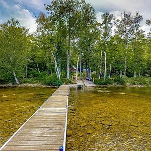 Вилла Lucky Lakefront Log Cabin Kokadjo Exterior photo