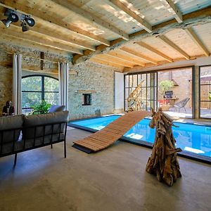 Вилла Loft Industriel Prive Climatise Piscine Interieure Terrasse Spa Et Jardin Alzonne Exterior photo