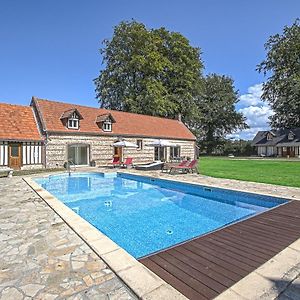 Отель Clos Celeste - Campagne D Etretat Avec Piscine Et Spa Ecrainville Exterior photo