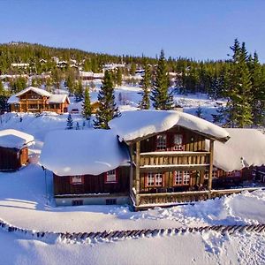 Grand Cabin On Nesfjellet Alpin With Ski In Out Несбиен Exterior photo