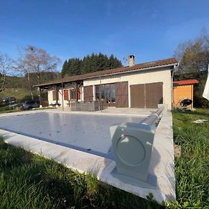 Cottage Chaleureux Avec Piscine Au Sel Chauffee Au Coeur Du Beaujolais Vert Saint-Nizier-d'Azergues Exterior photo