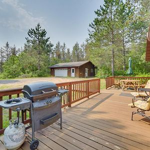 Вилла Woodland Cabin With Fishing, Atv And Snowmobile Trails Lake Nebagamon Exterior photo