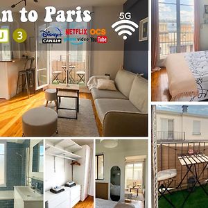 Big Bright Apartment - 5 Min To Paris By Train Аньер-сюр-Сен Exterior photo