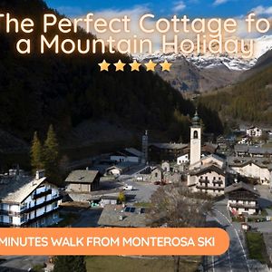 5 Minuti Da Monterosa Ski, Piccolo Cottage Грессоней-ла-Трините Exterior photo