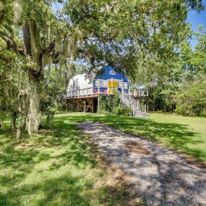 Charming Bay St Louis Home Deck, On Canal! Shoreline Park Exterior photo