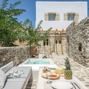 Villa Anthemion Naxos With Outdoor Jacuzzi Ano Sangrion Exterior photo