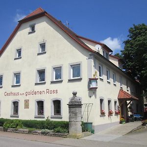 Отель Gasthaus Zum Goldenen Ross Креглинген Exterior photo