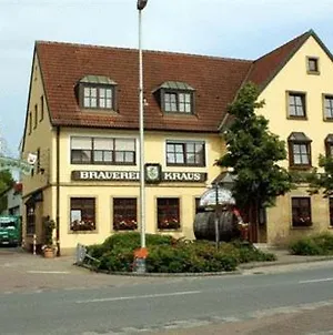 Отель Brauerei Gasthof Kraus Хиршайд Exterior photo