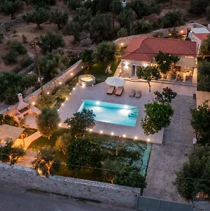 Mani Luxury Villa With Private Pool Khalkia Exterior photo